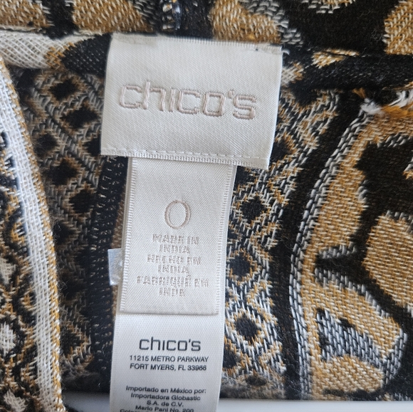 Chico’s Leopard Print Open-Front Kimono Cardigan | Size 0 | Boho Chic New - Picture 3 of 8